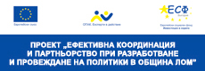 Ефективна координация и партньорство при разработване и провеждане на политики в община Лом
